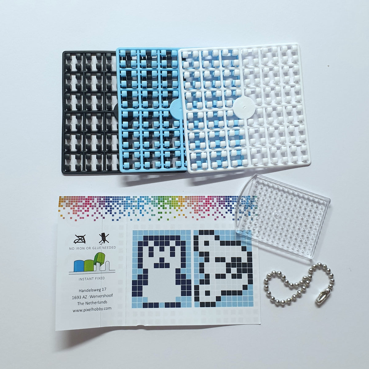 Pixelhobby Mosaic Penguin Keyring Kit Keyring Including Chain Craft Ki ...